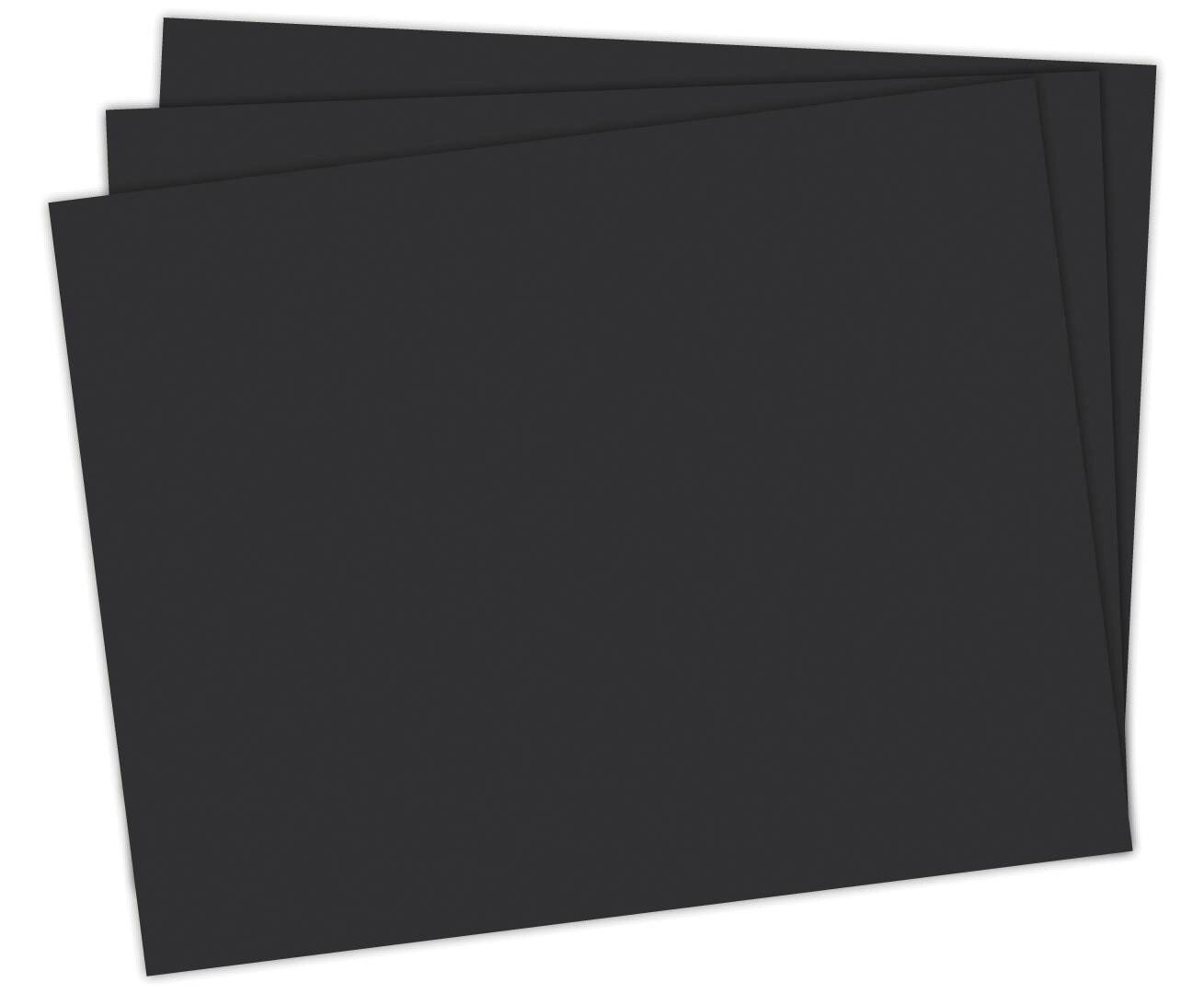 School Smart Railroad Board, 22 x 28 Inches, 6-Ply, Black, Pack of 25 1485744